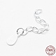 925 Sterling Silver Extender Chains X-STER-F032-11S-1