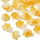 Transparent Two Tone Spray Painted Glass Beads GLAA-Q089-002B-009-1