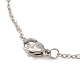Halsketten mit Herzanhänger aus Glassamen NJEW-MZ00020-01-2