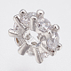 Perles de zircone cubique micro pave en Laiton ZIRC-F083-101P-RS-2