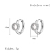 Cubic Zirconia Hoop Earrings VX9431-09-1