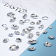 OLYCRAFT 120pcs Mixed Glass Point Back Rhinestone Cabochons Oval Crystal Faceted Resin Rhinestone Gems for Jewelry Making RGLA-OC0001-32-3