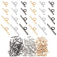 Wadorn 120 pz fermagli per gioielli con ginocchiera in metallo ferro IFIN-WR0001-08-1