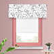 SUPERDANT Ink Leaves Window Curtain Valance Vegetative Line Window Treatment Valances Small Window Kitchen Curtains for Bedroom Living Room Bath Dining Room Cafe Laundry Home 132x46cm/52 * 18in AJEW-WH0506-003-6