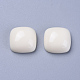 樹脂カボション  正方形  乳白色  14.5~15x14.5~15x7~7.5mm RESI-WH0008-06A-2