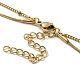 304 Stainless Steel Double-Layer Necklace NJEW-Q321-01G-4