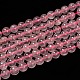 Chapelets de perles en quartz rose naturel X-G-C076-8mm-3-1