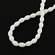 Faceted Rice Glass Beads Strands GLAA-Q046-01B-2