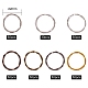 210 pieza 7 estilos de anillos de unión de aleación de estilo tibetano FIND-SZ0001-25-1