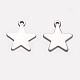 304 Stainless Steel Charms STAS-G062-35-2