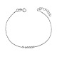 Bracelet shegrace simple design 925 en argent sterling avec petites perles JB09A-1