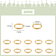 UNICRAFTALE 100 Pcs 304 Stainless Steel Open Jump Rings 7.5mm Long Oval Jump Rings Golden Rings for Jewelry Making DIY Craft Earring Bracelet Pendant Choker Jewelry Making Findings and Key Ring Chain STAS-UN0048-95-3