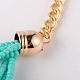 Perline di vetro alla moda bavaglino collane NJEW-JL060-01-5