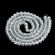 Chapelets de perles en verre transparent drawbench GLAD-Q012-6mm-04-2