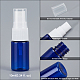 空のポータブルペットプラスチックスプレーボトル  ファインミストアトマイザー  ダストキャップ付き  詰め替え式ボトル  ミックスカラー  7.55x2.3cm  容量：10ml（0.34液量オンス）  44個/セット MRMJ-BC0002-55-4