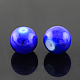(vente de stock pour les fêtes) brins de perles de verre peints à la bombe GLAD-S075-14mm-40-1