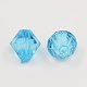 Faceted Bicone Transparent Acrylic Beads DBB4mm11-1