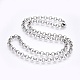 304 Stainless Steel Rolo Chain Necklaces NJEW-F248-21B-P-1