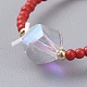 (venta de fábrica de fiestas de joyería) anillos elásticos de cuentas de vidrio RJEW-JR00286-04-2