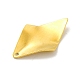 イオンメッキ201ステンレス鋼ペンダント  ひし形チャーム  ゴールドカラー  26.5x16x1mm  穴：1.2mm STAS-G296-11G-3