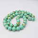 Synthetic Turquoise Beads Strands TURQ-H038-18mm-XXS10-1