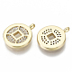 Brass Micro Pave Cubic Zirconia Charms KK-N232-69-NF-2