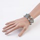 Natural Gemstone Wrap Bracelets BJEW-JB03647-5