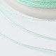 丸いメタリック糸  刺しゅう糸  6プライ  アクアマリン  0.6mm  約546.8ヤード（500m）/ロール MCOR-G001-0.6mm-22-2