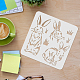FINGERINSPIRE Bunny Stencils for Painting 30x30cm Rabbits Drawing Template Easter Rabbit Painting Stencils Reusable Bunny Stencil DIY Art and Craft Stencils For Home Decoration DIY-WH0172-476-3