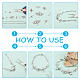 PH PandaHall 60pcs 6 Style Chandelier Component Charm Links Tibetan Alloy Connector Charms for Necklace Dangle Earring Making TIBE-PH0005-15AS-5