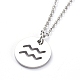 304 Stainless Steel Pendant Necklaces NJEW-E147-01P-1