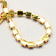 Golden Tone Iron Acrylic Claw Chains CHC-R007B-01-3