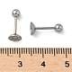 Фурнитура для сережек-гвоздиков из нержавеющей стали 304 STAS-U056-04B-P-3