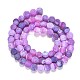 Natural Crackle Agate Beads Strands G-G055-6mm-8-6