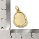 Brass Micro Pave Cubic Zirconia Pendants KK-K354-02G-E-3