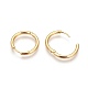 Серьги-кольца из нержавеющей стали 304 с ионным покрытием (IP) EJEW-P177-G-23-1