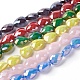 Electroplated Glass Beads Strands EGLA-J105A-M-1