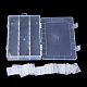 Recipientes de almacenamiento de abalorios de plástico CON-Q026-03A-2