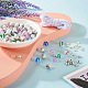 Crafans diy kits de fabricación de pulseras de piedras preciosas DIY-CF0001-25-6