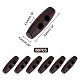 UNICRAFTALE 50pcs 30mm Rice Wooden Toggles Buttons Black Olive Shape 2 Holes Wooden Buttons for Sewing Crafts Crochet Manual Button Painting Handmade Ornament for DIY Knit Crochet Jacket BUTT-WH0020-14-4