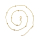 Ожерелье из латунных спутниковых цепочек для женщин NJEW-P265-17G-3