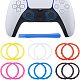 6 пара двухцветных пластиковых декоративных колец для игрового контроллера FIND-FH0005-23-1
