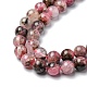 Chapelets de perles en rhodonite naturelle G-C029-04B-4