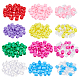Nbeads 360 pièces 12 couleurs perles européennes en plastique KY-NB0001-66-1