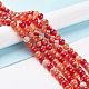 Chapelets de perles en agate rayée naturelle/agate à bandes G-K155-A-10mm-05-4
