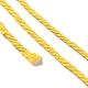 コットン糸  DIYの工芸品について  ギフトラッピングとジュエリー作り  オレンジ  3mm  約109.36ヤード（100m）/ロール OCOR-F014-01O-3