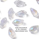 Perle a goccia sfaccettate in vetro trasparente elettrolitico EGLA-YWC0001-01-3