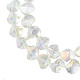 Chapelets de perles en verre électroplaqué EGLA-N008-019-D03-3