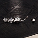 Stella 18k platino ornamenti per il corpo cromato ottone zirconi anelli penzolare pancia AJEW-EE0001-09-4