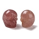 Perles de quartz fraises naturelles G-C038-01E-2